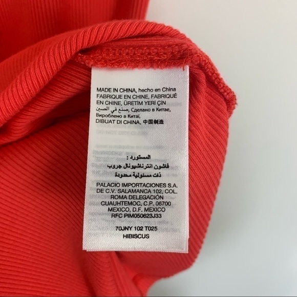 Bebe Bodycon Ribbed Knit Coral Pink Mini Dress Size Small - Picture 10 of 13